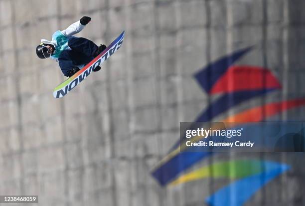 Beijing , China - 14 February 2022; Sven Thorgren of Sweden during the Men's Snowboard Big Air Qualification event on day 10 of the Beijing 2022...