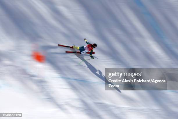 Greta Small of team Australia in action during the Olympic Games 2022, Women's Downhill Training on February 13, 2022 in Yanqing China.