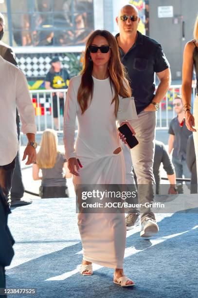 Arielle Charnas is seen on February 12, 2022 in Los Angeles, California.