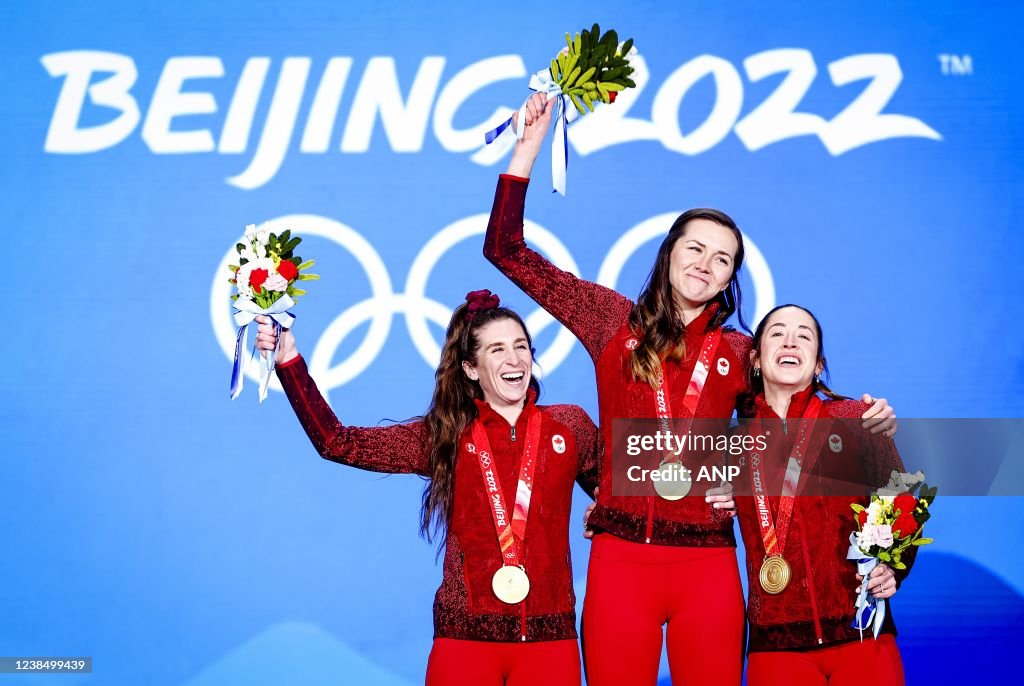 Speed Skating - Medal Ceremony"Olympic Winter Games Beijing 2022"