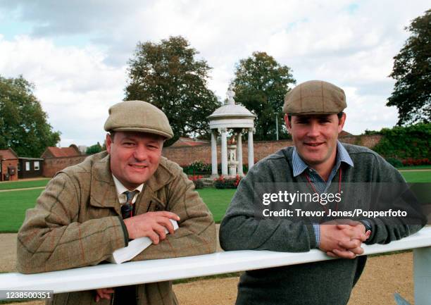 Bloodstock Agents Lincoln Collins and Luke Lillingston at Tattersalls Bloodstock Sales in Newmarket, 1st Otober 1998.