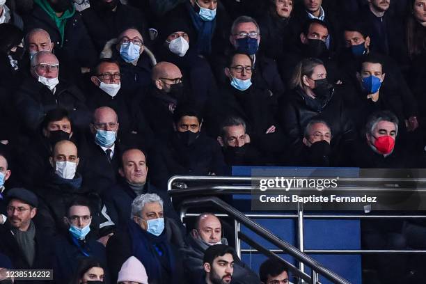 Nascimento de Araujo Sporting Director of Paris Saint Germain , Jean Michel BLANQUER french educational minister, Nasser AL-KHELAIFI president of...