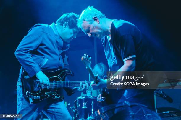 Guitarist and lead singer Mark Syd McGouden and Simon Stebbing, former guitarist and vocalist with British band the Purple Hearts, with mod revival...