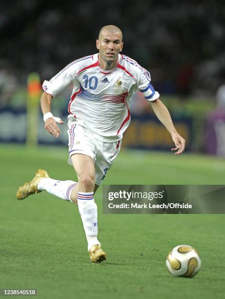 Football World Cup Final, Italy v France, Zinedine Zidane of France.