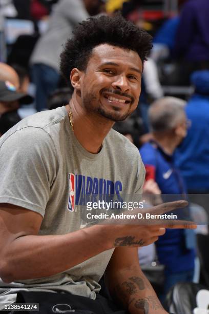 Leandro Barbosa Assistant Coacjh for Player Development for the Golden State Warriors before the game against the LA Clippers on February 14, 2022 at...