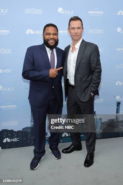 Law & Order Press Day Red Carpet -- Pictured: Anthony Anderson, Jeffrey Donovan, Law & Order --