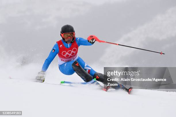 Federica Brignone of Team Italy competes during the Olympic Games 2022, Women's Alpine Combined on February 17, 2022 in Yanqing China.