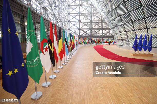 European Union - African Union Summit meeting held in Brussels, Belgium on February 17, 2022.