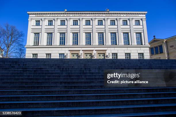 February 2022, Saxony-Anhalt, Halle : The main building of Martin Luther University. Saxony-Anhalt's Science Minister Willingmann wants to build...