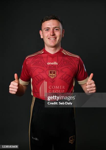 Galway , Ireland - 16 February 2022; Killian Brouder during a Galway United FC squad portrait session at the Connacht Hotel in Galway.