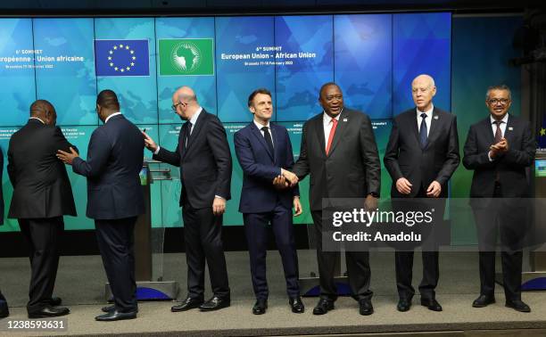 Nigeria President Muhammadu Buhari European Commission President Ursula von der Leyen , Egyptian President Abdel Fattah el-Sisi , President of South...