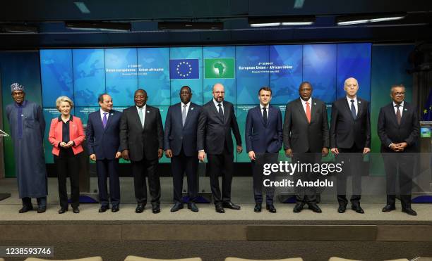 Nigeria President Muhammadu Buhari European Commission President Ursula von der Leyen , Egyptian President Abdel Fattah el-Sisi , President of South...