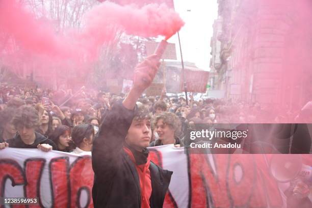 Students gather to protest against government and the education system following the recent deaths of two interns, thousands of students took to the...