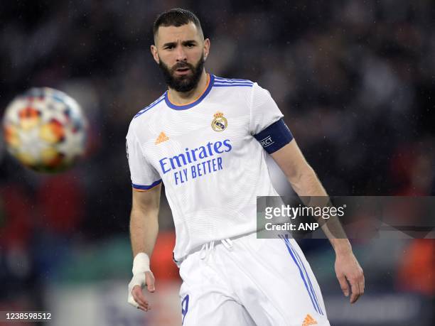 Karim Benzema of Real Madrid CF during the UEFA Champions League match between Paris Saint-Germain and Real Madrid at the Parc des Princes on...