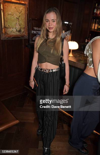Lady Amelia Windsor attends the ES Magazine relaunch party during London Fashion Week February 2022 at The Aubrey at The Mandarin Oriental Hyde Park...