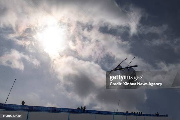 Birk Irving of the United States competes during the freestyle skiing men's freeski halfpipe final of Beijing 2022 Winter Olympics at Genting Snow...