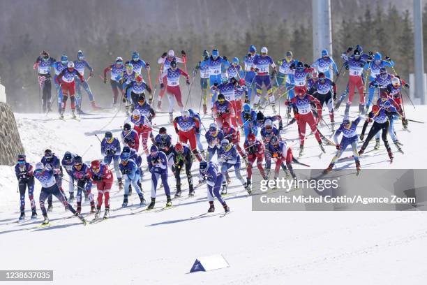 During the Olympic Games 2022, Women's Cross Country Mass Start on February 20, 2022 in Zhangjiakou China.