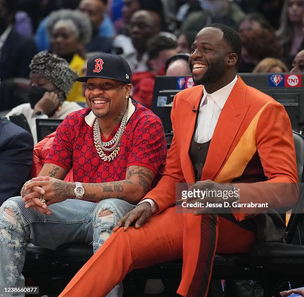 Allen Iverson and DraymondGreen attend the 2022 NBA All-Star Game as  News Photo - Getty Images