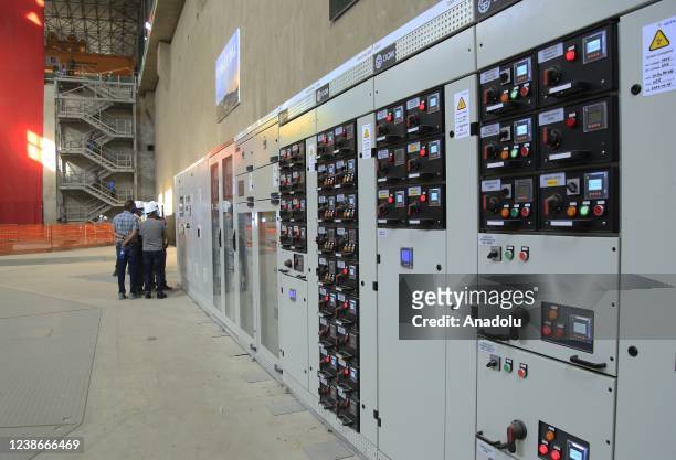 View of the power control center at Grand Ethiopian Renaissance Dam is seen in Benishangul-Gumuz, Ethiopia on February 19, 2022. Ethiopia built the...