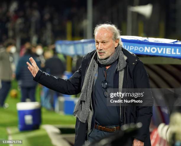 Walter Sabatini d.s. Of Us Salernitana during the Serie A match between Us Salernitana and Ac Milan on February 19, 2022 stadium &quot;Arechi&quot;...