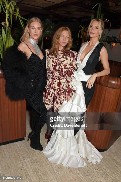 Mary Charteris, Josephine de La Baume and Poppy Delevingne attend the Perfect Magazine LFW party hosted by Katie Grand & Bryan Tambao aka Bryanboy at...