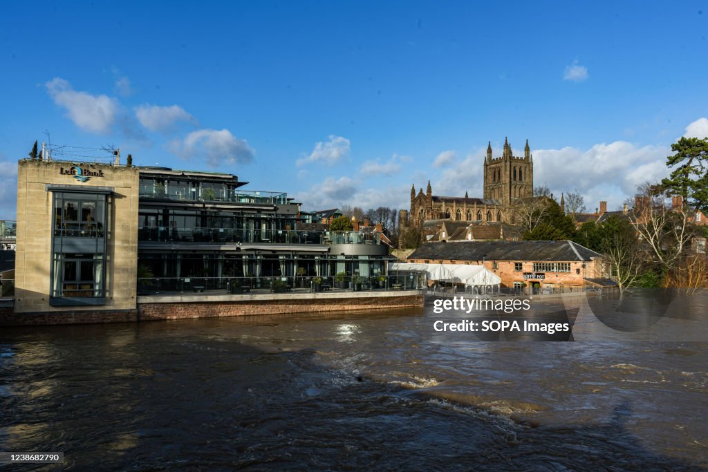 The Left Bank restaurant and Hereford Cathedral are along...