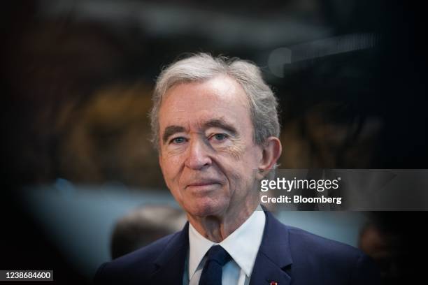 Bernard Arnault, billionaire and chairman of LVMH Moet Hennessy Louis Vuitton SE, at the inauguration of the Atelier Louis Vuitton Vendome in...