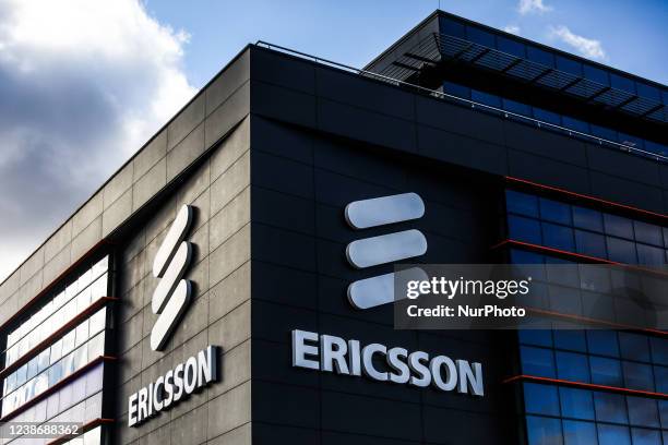 Ericsson Research and Development Center in Krakow, Poland on February 22, 2022.