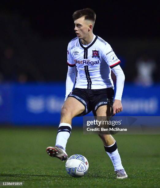 Louth , Ireland - 18 February 2022; Steven Bradley of Dundalk during the SSE Airtricity League Premier Division match between Dundalk and Derry City...