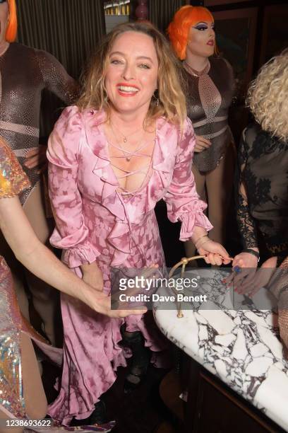 Alice Temperley attends Temperley London's 22nd birthday party at The Aubrey at Mandarin Oriental, Hyde Park, on February 22, 2022 in London, England.