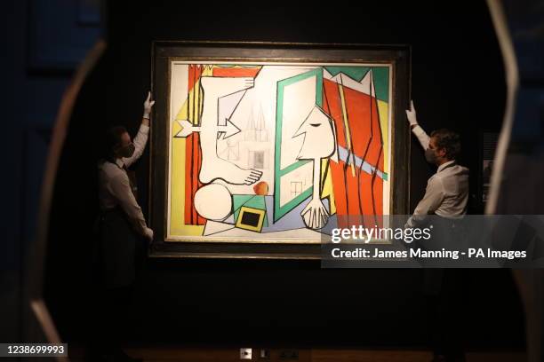 La fenetre ouverte by Pablo Picasso, on display during a photocall for the forthcoming 20th/21st century evening sale, The Art of the Surreal, at...