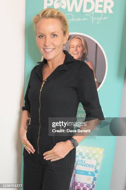 Davinia Taylor attends the Women's Health Wellness Brunch with Davinia Taylor at HUM2N at Urban Retreat on February 23, 2022 in London, England.