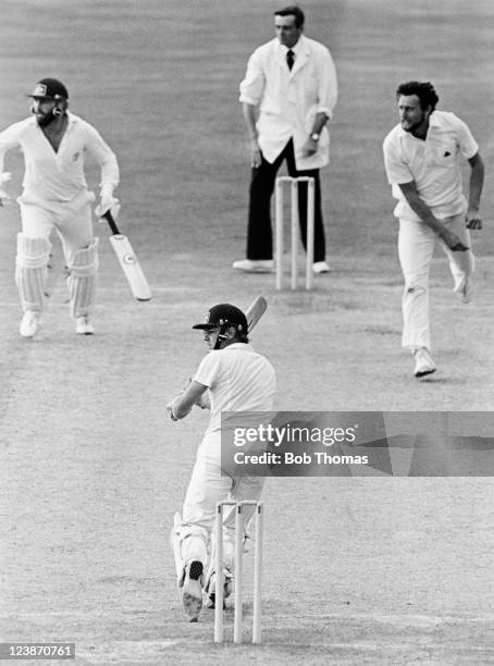 Dirk Wellham of Australia batting during his debut Test century in the 6th Test match between England and Australia at the Oval in London on 27th...