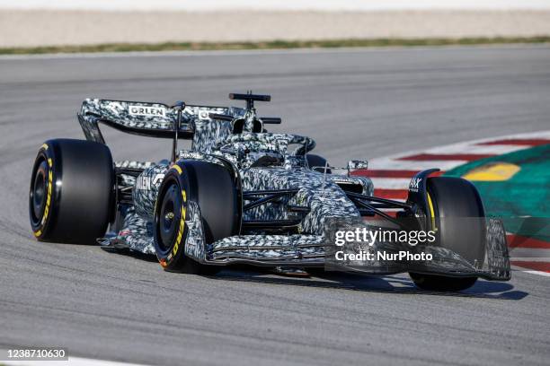 Robert Kubica, Alfa Romeo F1 Team Orlen, C40, action during the Formula 1 Winter Tests at Circuit de Barcelona - Catalunya on February 23, 2022 in...