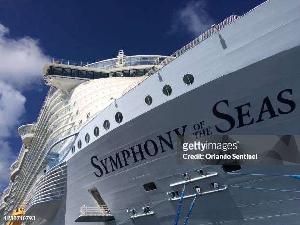 Royal Caribbean Symphony of the Seas is the fourth Oasis-class ship for the cruise line, and inherited the title of world&apos;s largest cruise ship.
