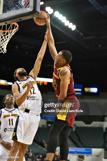 Josh Huestis of the Cleveland Charge shooting against the Fort Wayne Mad Ants on February 23, 2022 in Cleveland, Ohio at the Wolstein Center. NOTE TO...