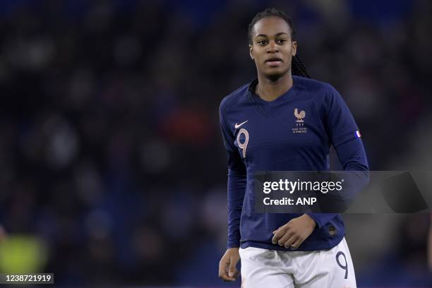 Marie Antoinette Katoto of France women during the international women's friendly match between France and the Netherlands at Stade Oceane on...