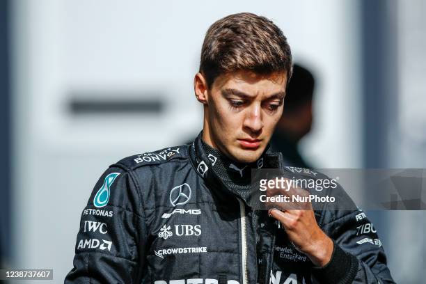 George Russell, Mercedes AMG Petronas Formula One Team, portrait during the Formula 1 Winter Tests at Circuit de Barcelona - Catalunya on February...