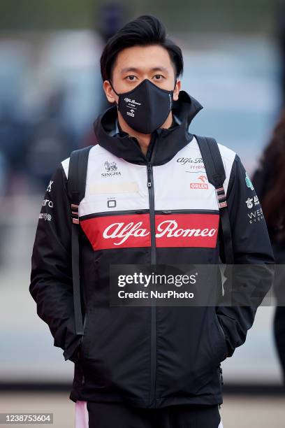 Zhou Guanyu of China and Alfa Romeo F1 during Day Three of F1 Testing at Circuit de Barcelona-Catalunya on February 24, 2022 in Barcelona, Spain.