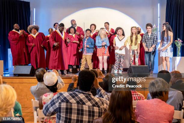 Strength" Episode 110 -- Pictured: Jackie Richardson as Mable, Aadin Church as Reggie Richards, Braelyn Rankins as Calvin Richards, Maddie...