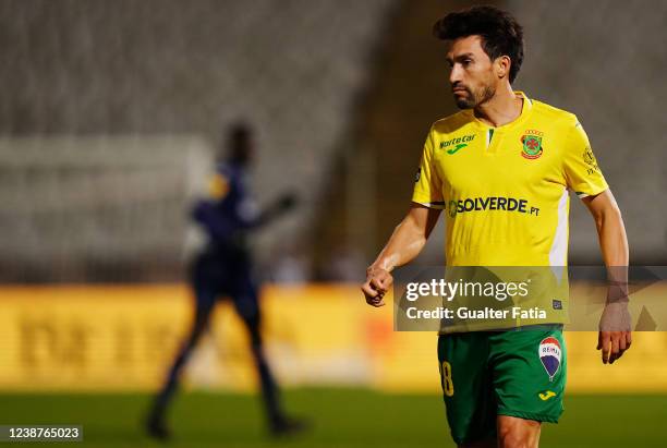 Nico Gaitan of FC Pacos de Ferreira during the Liga Bwin match between Belenenses SAD and FC Pacos de Ferreira at Estadio Nacional on February 25,...