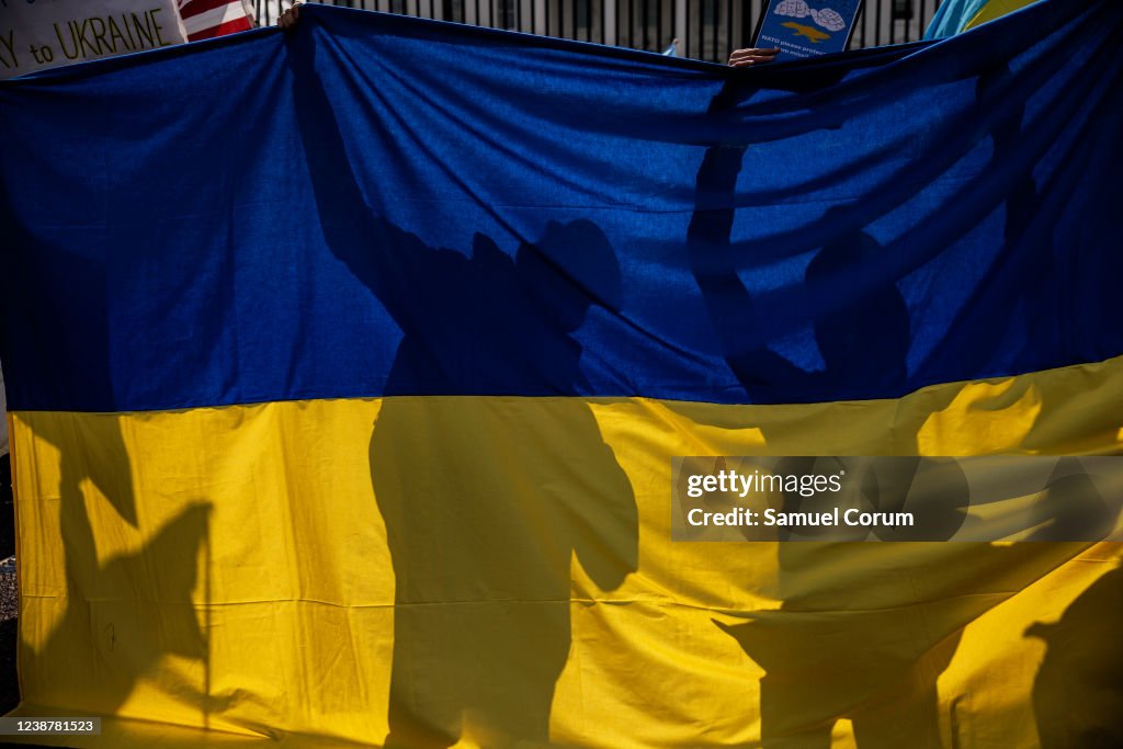 Protestors Gather In Washington DC After Ukraine Invasion
