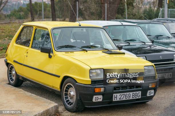 Renault super5 is exhibited during the Madrid International Classic Vehicle Show held at Ifema from February 25 to 27.
