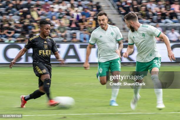 Latif Blessing of Los Angeles FC during the match against Colorado Rapids at Banc of California Stadium in Los Angeles, California on February 26,...