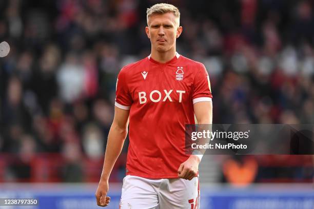 Sam Surrage of Nottingham Forest during the Sky Bet Championship match between Nottingham Forest and Bristol City at the City Ground, Nottingham on...