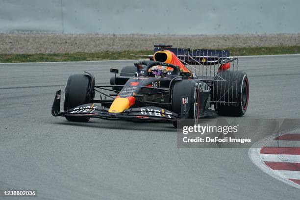 Max Verstappen ,Oracle Red Bull Racing during Day Three of F1 Testing at Circuit de Barcelona-Catalunya on February 25, 2022 in Barcelona, Spain.