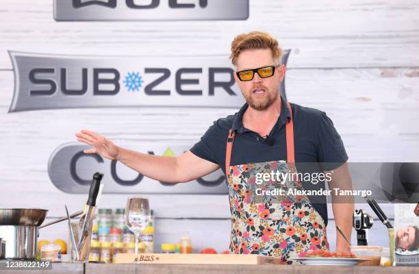 Chef Richard Blais is seen during the South Beach Wine and Food Festival on February 27, 2022 in Miami Beach, Florida.