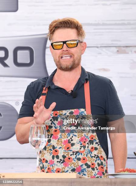 Chef Richard Blais is seen during the South Beach Wine and Food Festival on February 27, 2022 in Miami Beach, Florida.