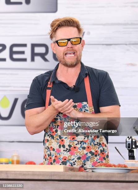 Chef Richard Blais is seen during the South Beach Wine and Food Festival on February 27, 2022 in Miami Beach, Florida.