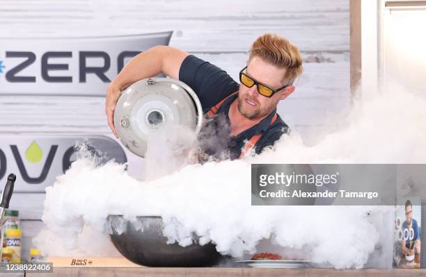 Chef Richard Blais is seen during the South Beach Wine and Food Festival on February 27, 2022 in Miami Beach, Florida.